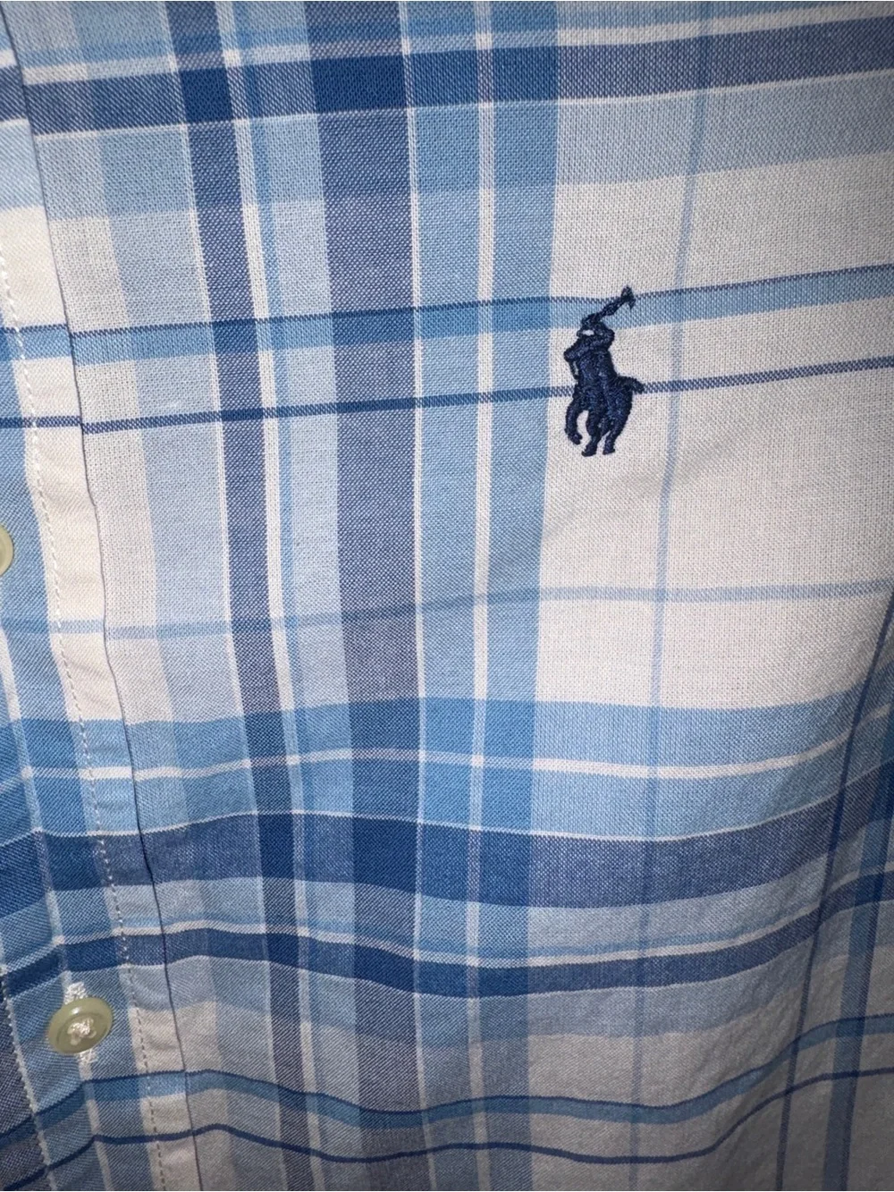 NWOT Ralph Lauren plaid button down shirt boy's sz 7